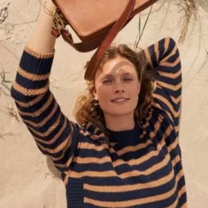 Madewell Striped Pickford Pullover Sweater Size Small